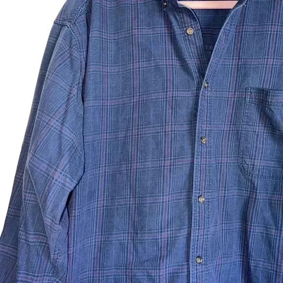 Structure Sz L Urbanwear Plaid Buttondown Shirt Cozy Heavyweight‎ Outdoor - Picture 5 of 7